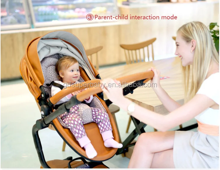 Luxury Baby Stroller Folding Baby Carriage High Landscape Sit And Lie For Newborn Infant Four