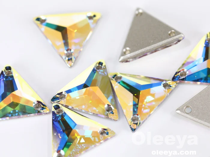 Hot Sale Top Quality Navette Sew on Crystal AB Rhinestone Horse Eyes Sewing Rhinestone for Women Dresses