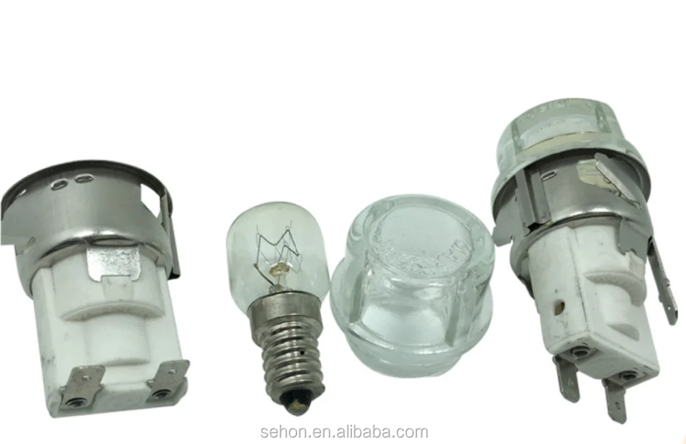 Lot De 2 Ampoules 15/25W 220V E14 Résistantes à Haute Température (300°C) Pour Four Micro-ondes
