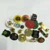 Custom triangle Lapel Pin/Badge/emblem in shiny silver plating and soft enamel technique