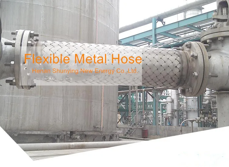 ANSI/DIN/BS/JIS/GB stainless steel SS304 SS316 SS316L flange ends flexible metal hose