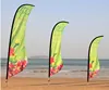 100% Custom Weather Resistant Double or Single Sided Advertising Feather Flag