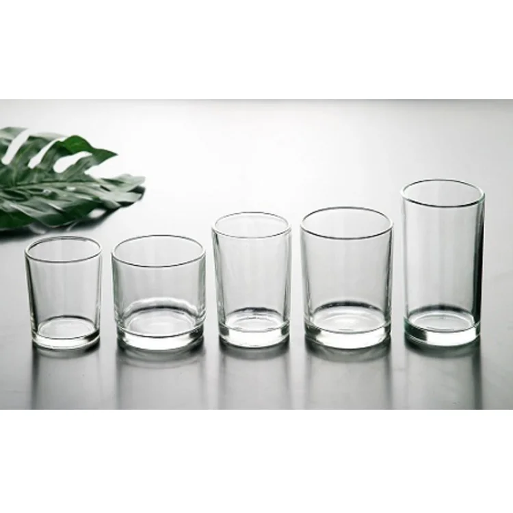 

Matte black white candle jar glass with wooden lid / 300ml 500ml glass candle jar