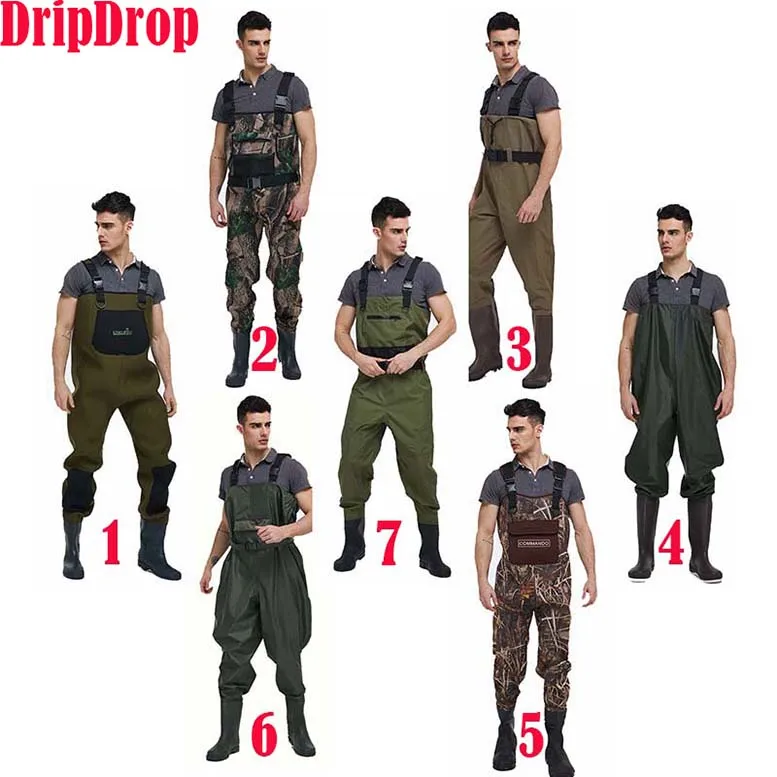 
Hotsales camo waterproof neoprene fishing chest wader fishing boots chest wader 