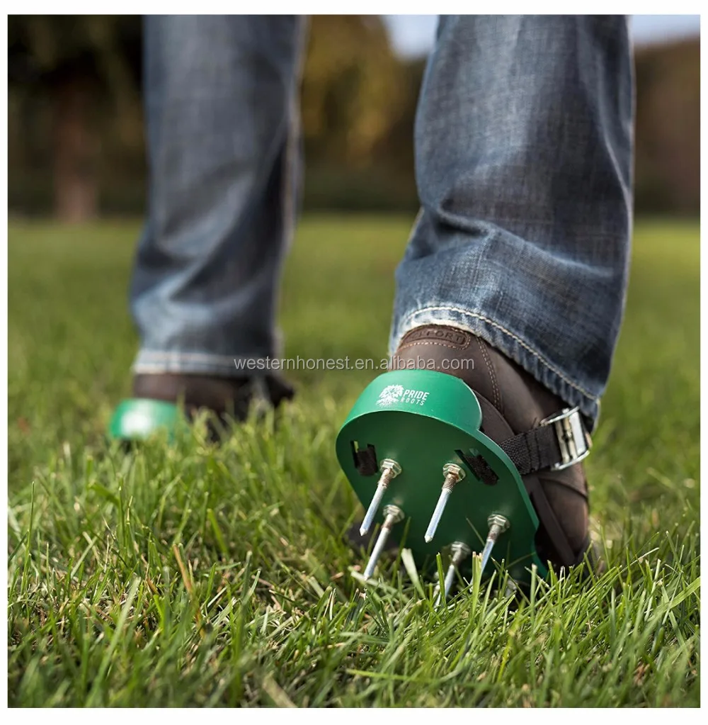 Garden Lawn Aerator Sandals Grass Yard Breather Spike Shoes Outdoor ...