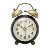 Creative Retro metal mechanical alarm table clock bedroom bedside small Analog clock