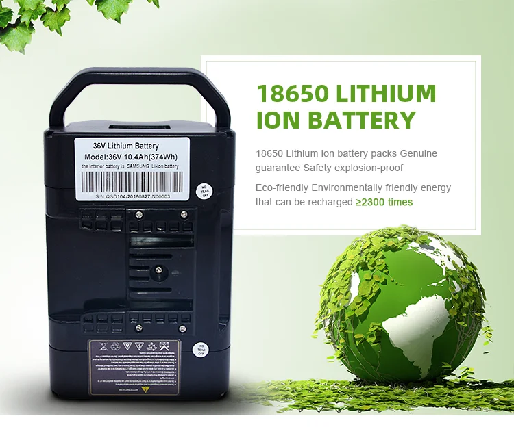 Oem Rechargeable 18650 10Ah 36V Li Ion 36 Volt Philippines Electric Bike Car Battery Packs