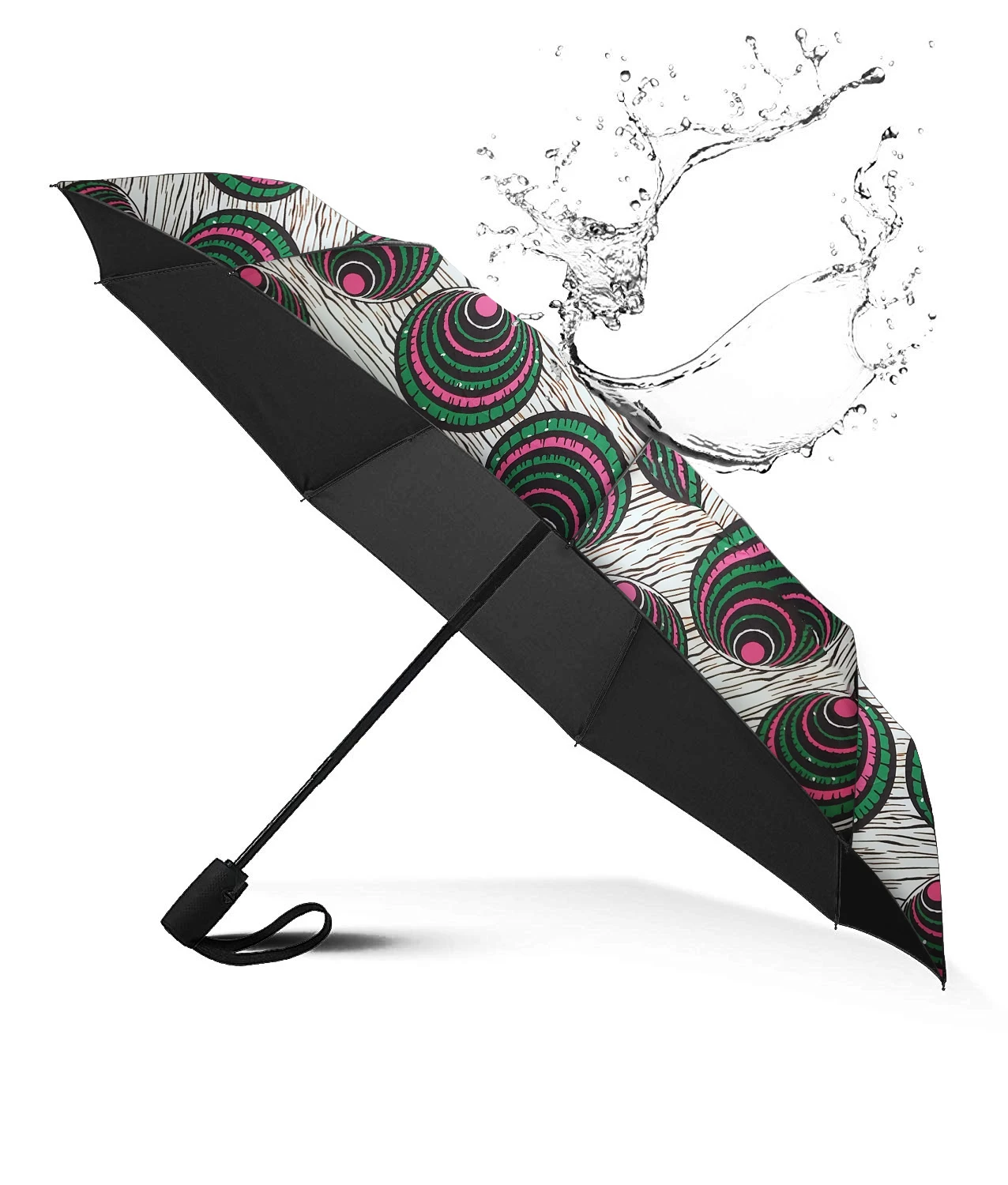 New African Print Umbrella Waterproof And Uv Protection Umbrella Short