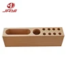 Custom Wood Block With Holes Makeup Brush Organizer