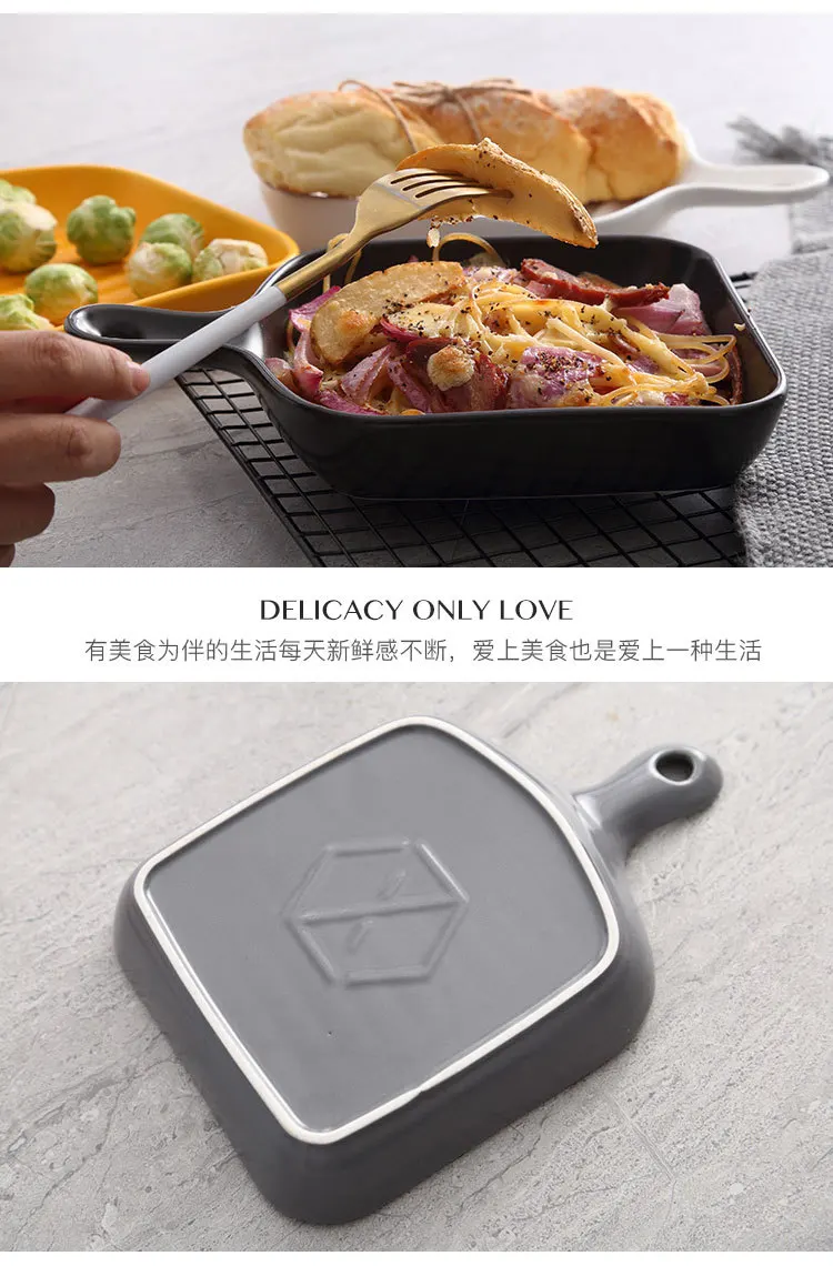 Hot Selling Ceramic Cookware Baking Dish Baking Pan