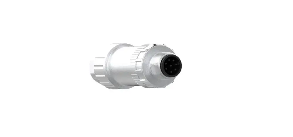 
Field wireable assembly metal M12 8pin male connector 