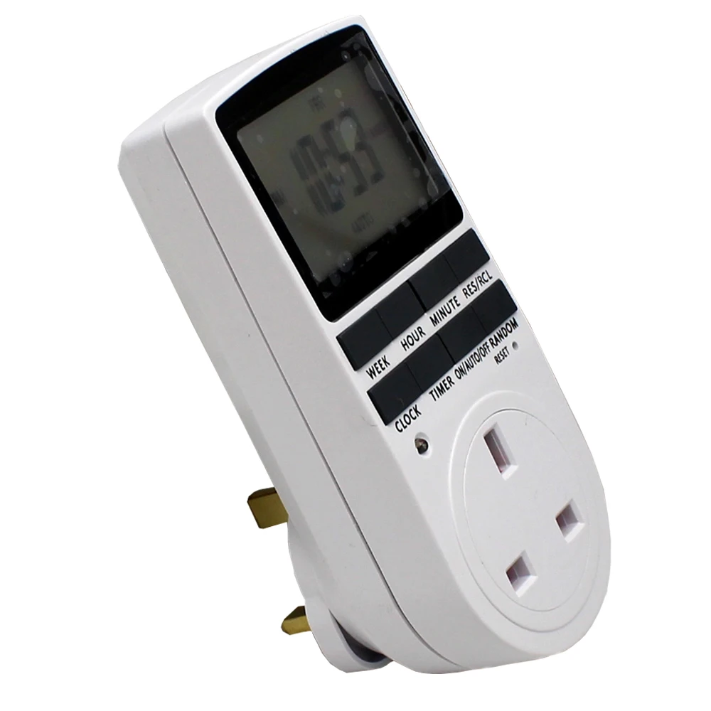 开关 定时开关    该设备是一种插件定时器开关,旨在控制家用电器的