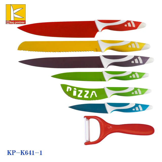 Fancy gift box packed swiss line non stick the kitchen knife