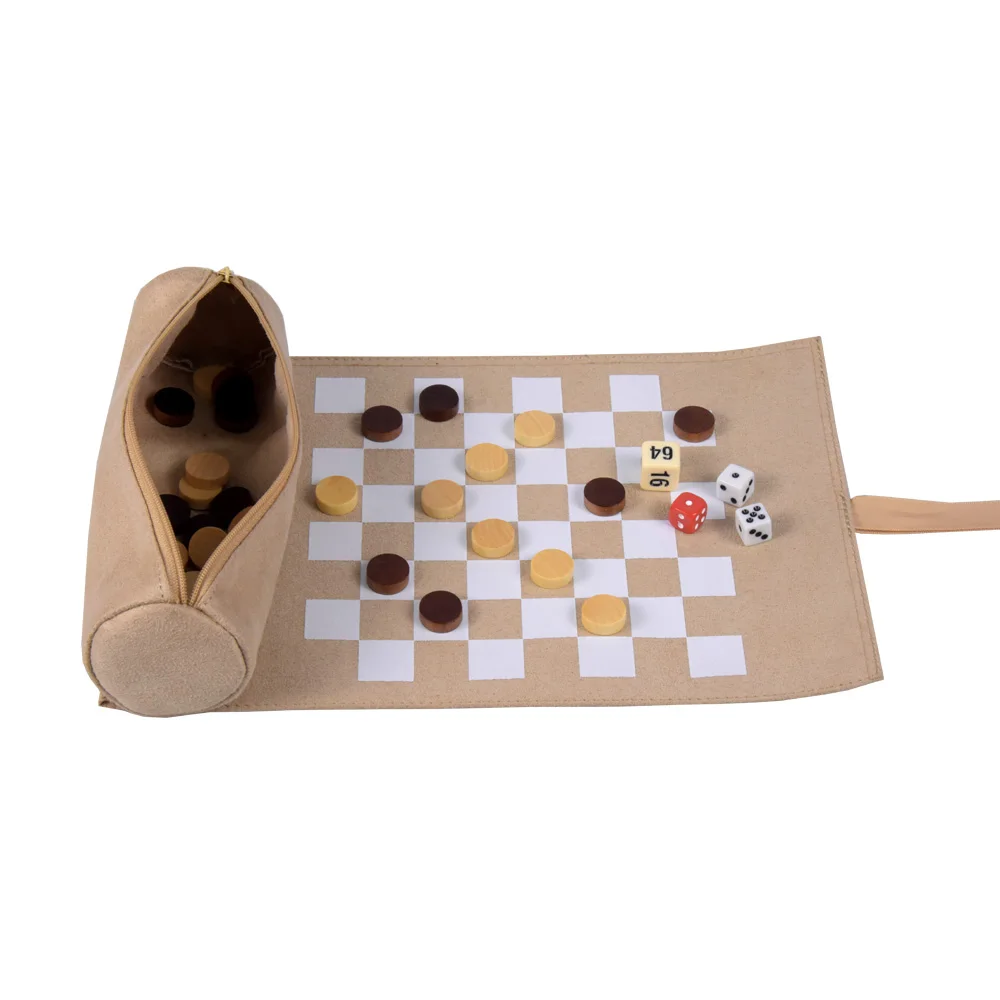 Custom handmade luxury best professional personalized travel magnetic faux suede antique backgammon sets