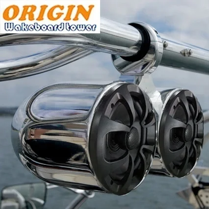 

Origin OWT-SPKII Twin Marine Waterproof Wakeboard Tower Speaker (in pair), Polished