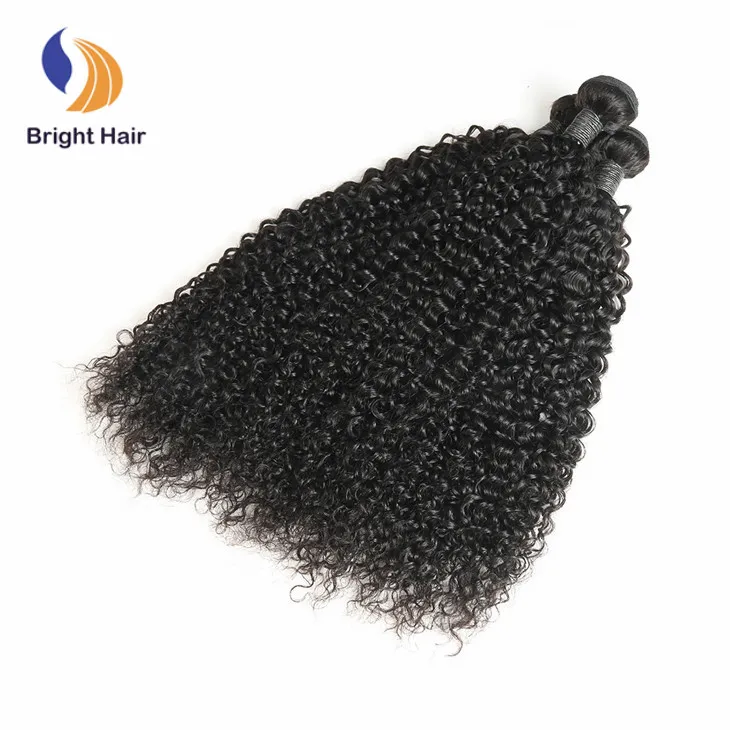 

unprocessed raw cuticle aligned single donor mink indian curly temple hair bundles, Natual black color