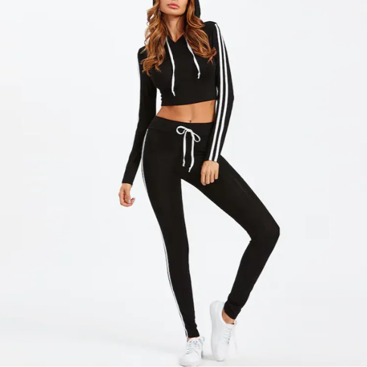 crop top hoodie with leggings