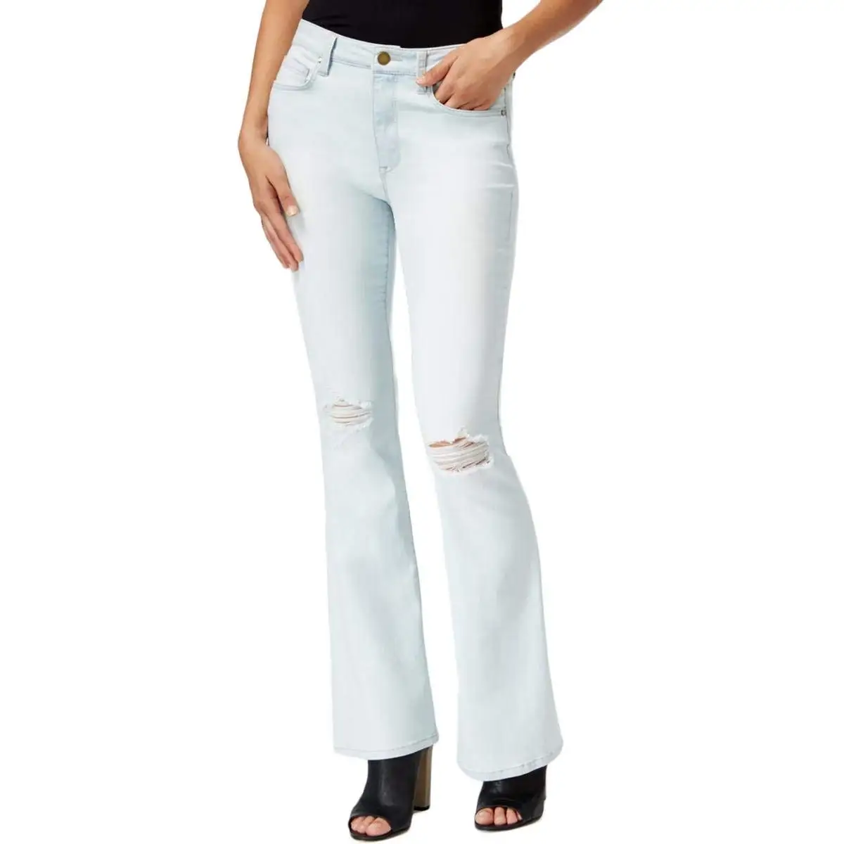 light wash flare jeans womens