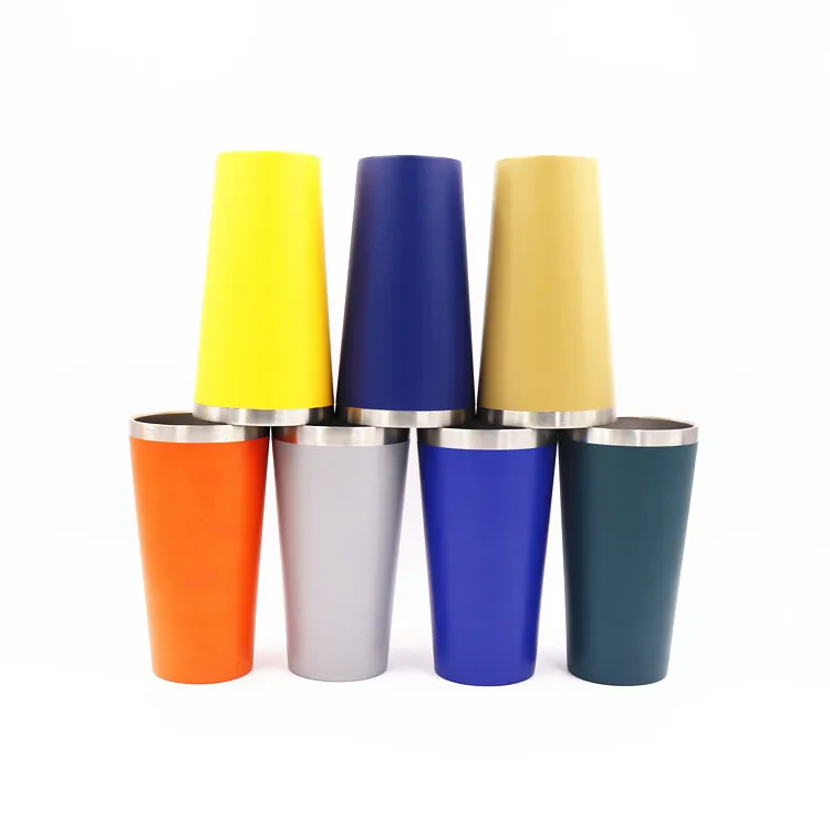 

18/8 Vacuum Personalized Resued 16oz Wide mouth Double Wall Stainless Steel Tumbler with Lid, Optional