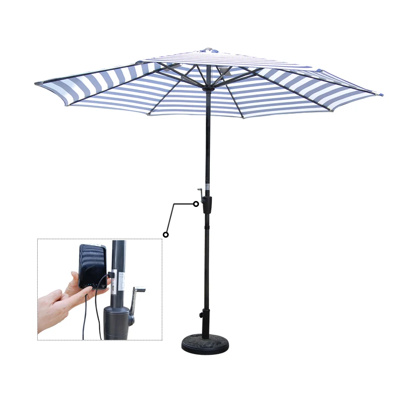 Fantastic Beach Umbrella Solar Panel With Usb Ports Charger Patio Umbrella Buy Beach Umbrella