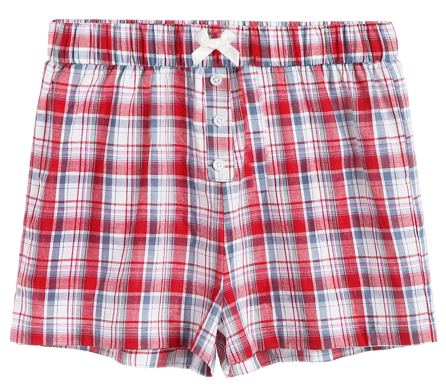 womens plaid boxer shorts