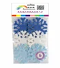 felt christmas decorations , felt snowflake / star / heart / number shape