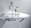 G080003 Plastic Hanging Snap Up Shelf Bathroom Shower Rack Corner Shelf Wall Mounted Bathroom Shower Shelf With Adjustable Hooks
