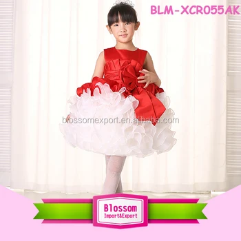 red and white dress for kids