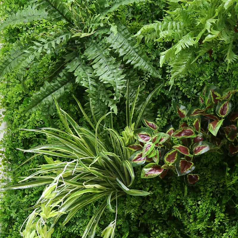 
plastic pine leaf matting plant artificial natural green wall system vertical garden artificial ivy fence 