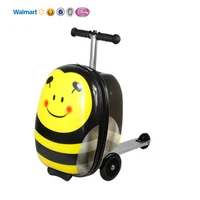 

Colorful Trolley Suitcase children three wheel foldable luggage mobility kids backpack scooter