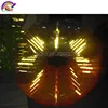 Pretty half orange LED balls soccer football,PVC soccer ball for sumo game