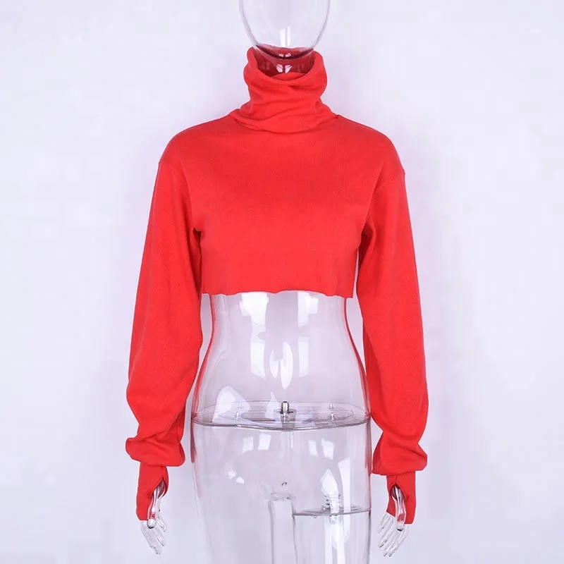 

B23038A Autumn and winter women's new fashion Red long sleeved Sweater