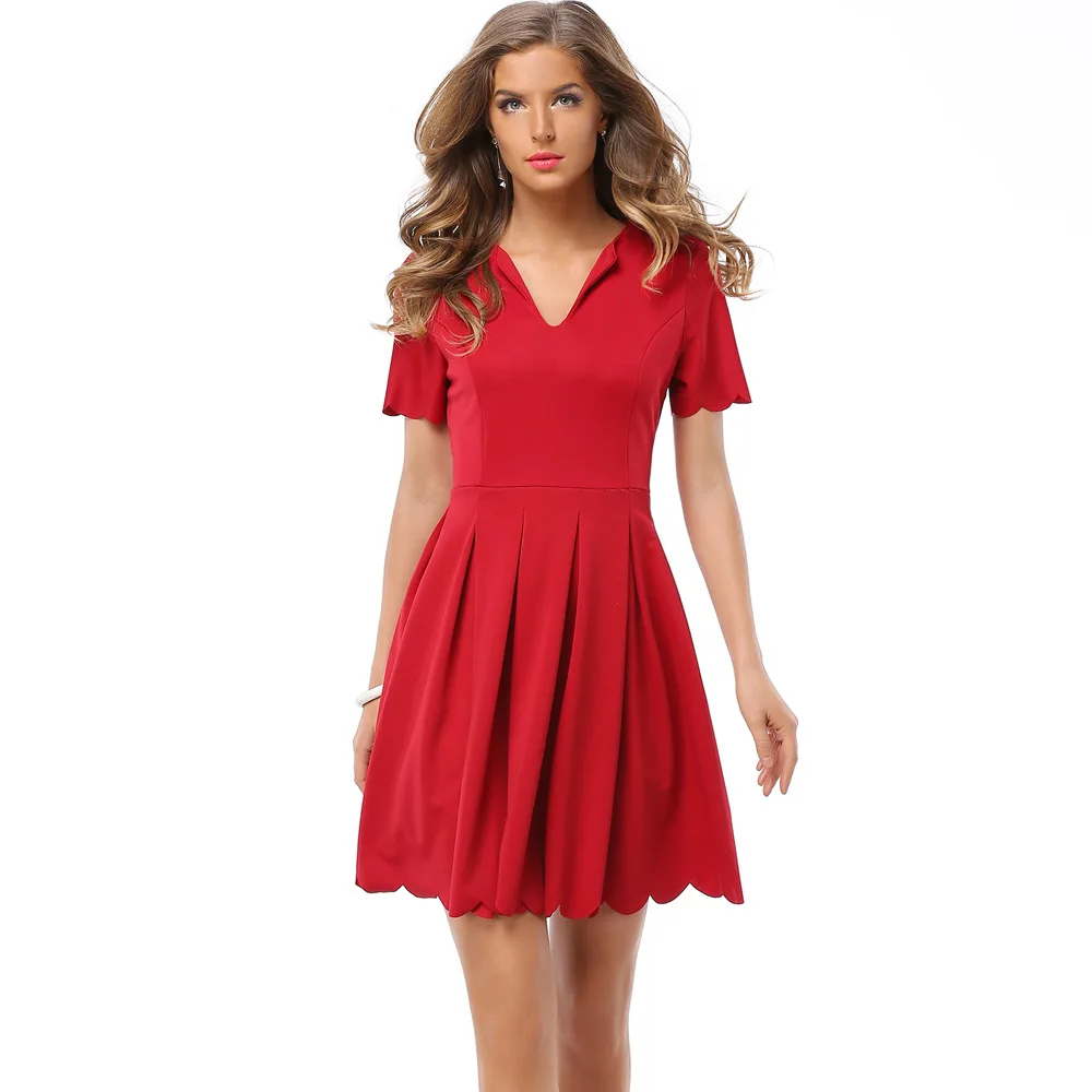 red polo shirt dress