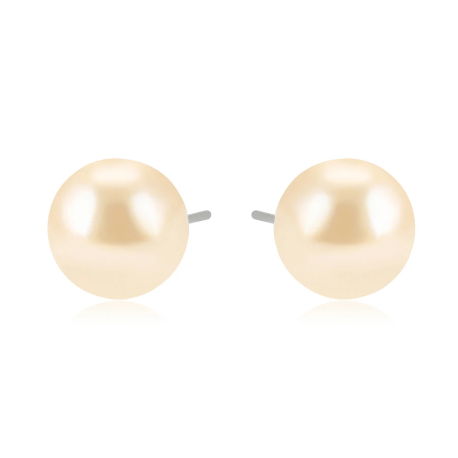 

E-846 Xuping gold fashion jewelry simple design stud pearl earring