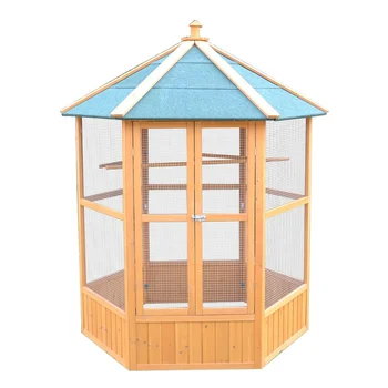 wooden bird cage