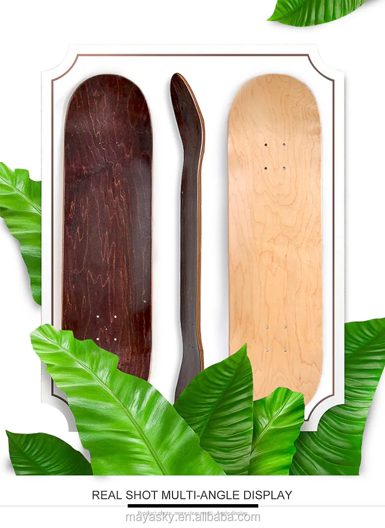 Good Quality Canadian Maple Skateboard Veneer Wholesale Uncut