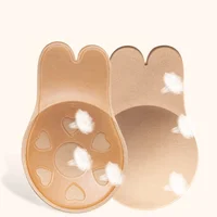 

Sexy Lady Rabbit Ear Adhesive Bra Reusable Lift Up Silicone Breast Invisible Nipple Covers