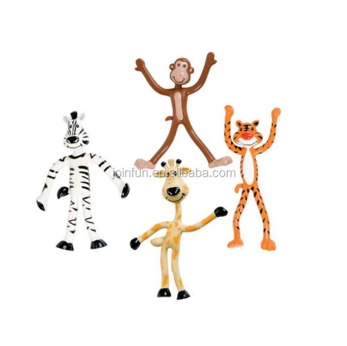 Custom Make Metal Wire Bendable Figure Plastic Toys,Plastic Bendable
