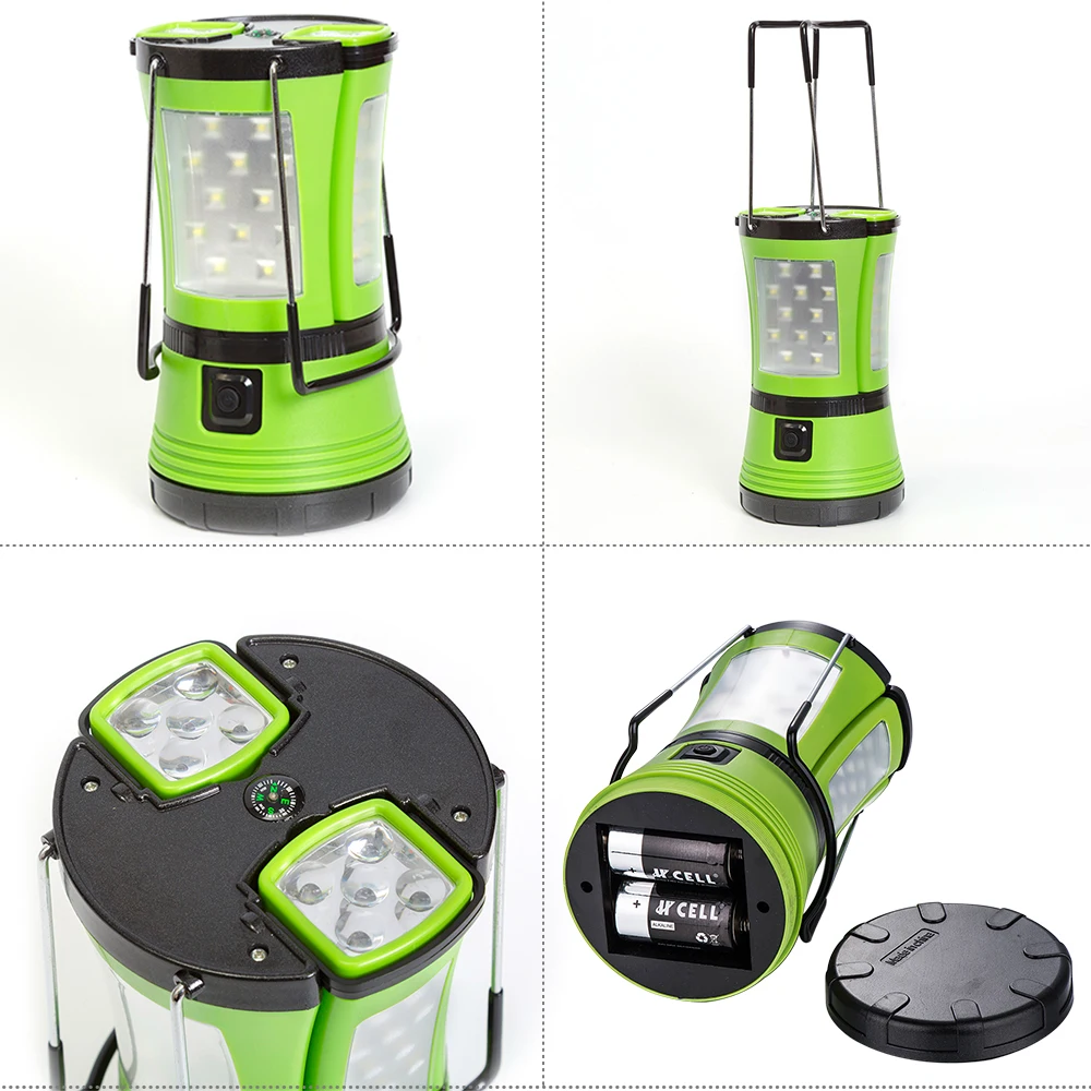 600 lumens camping lamp 18650 battery Rechargeable Camping Lantern with Detachable Portable Flashlight manufacture