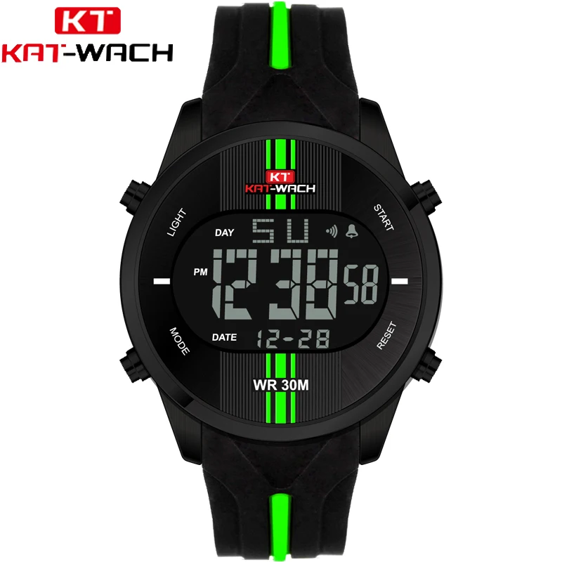 

WJ-7616 Wholesales Digital Handwatches For Men Limited Silicone Wrist Watches Fashion Waterproof Men Watches KT05-716, Mix