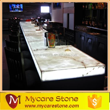 Polished Backlit White Onyx Countertop And Bar Top Price Polished Backlit White Onyx Countertop And Bar Top Price