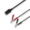 12v Extension Cords with Cigarette Lighter Female Socket to Alligator Clips Red+Black Car Battery Earth Cable