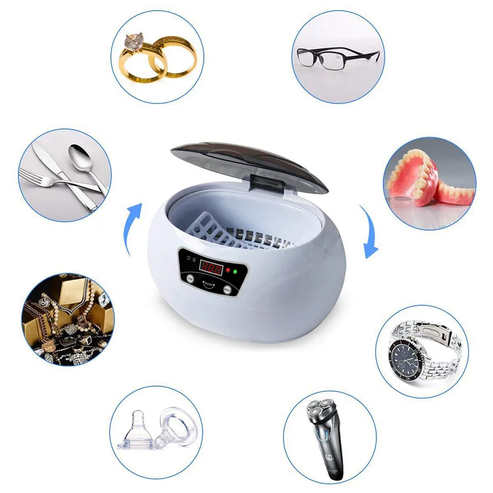 Digital Ultrasonic Eyeglasses Cleaner Ultrasonic Optical Glass Cleaning