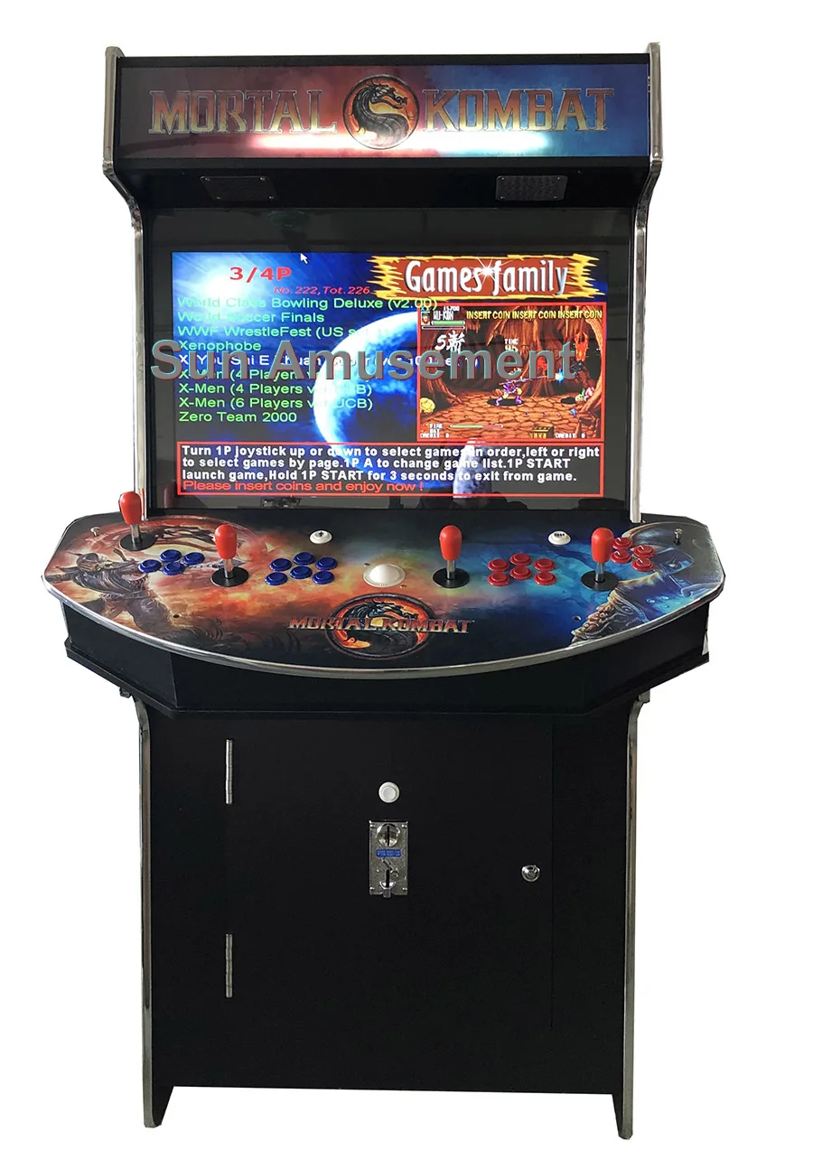 4 Players Slim Upright Arcade Machine With 3500 Games Buy