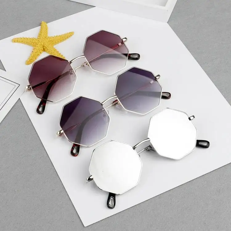 

China Private Label Kids Hexagont Trendy Sunglasses fashionable Polarized Baby Sunglasses Holiday, As show