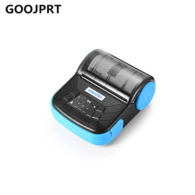 

GOOJPRT MTP-3 80mm 3 inch portable bluetooth thermal printer for android IOS, Grey/blue