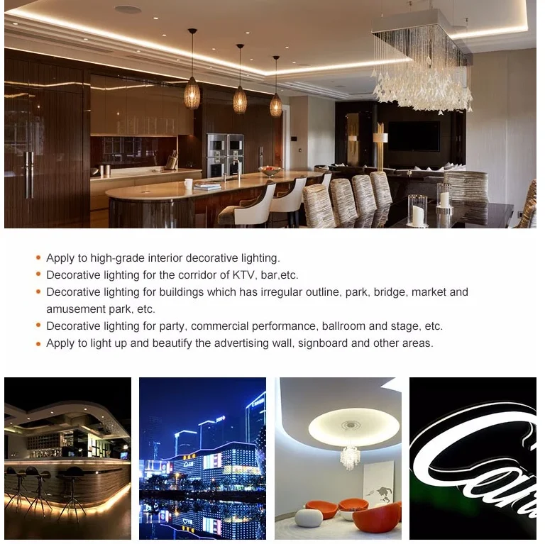 High luminous efficiency 224 led per meter natural and bright smd 2835 led strip lighting