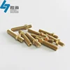 Custom precision brass M6, M8 threaded hex stud