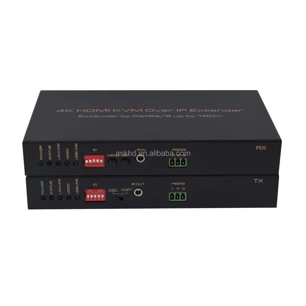 4K HDMI KVM OVER IP Extender 150m one to multi way lossless transmission