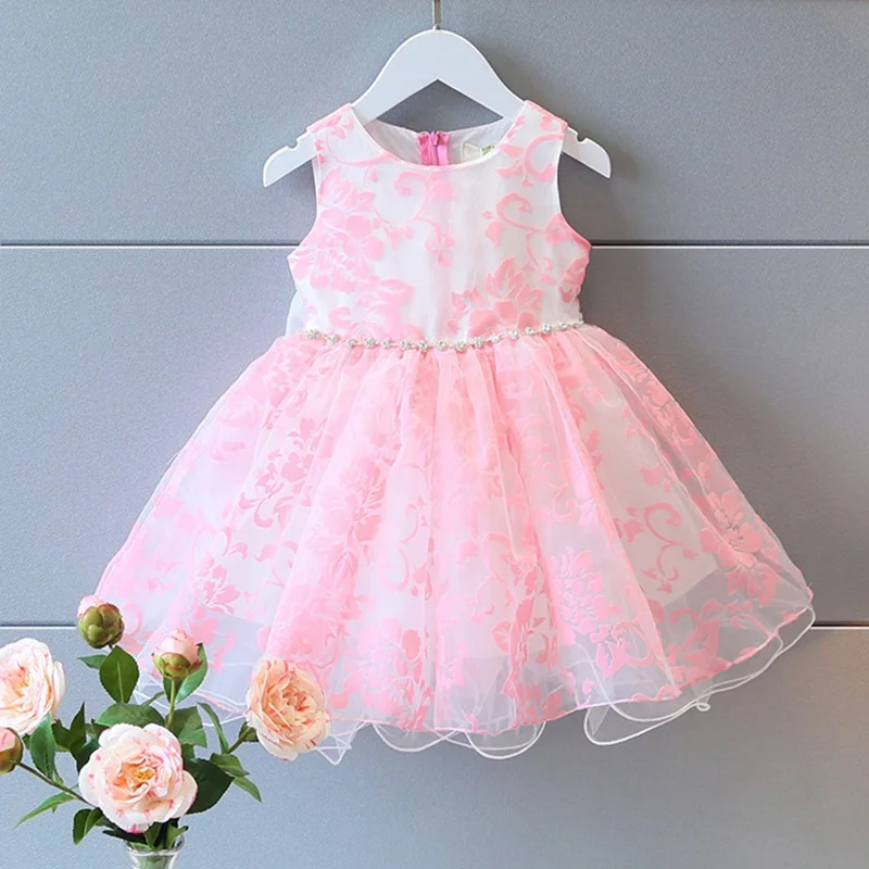 Fashion Children s Kids Baby Lace Organza Girls Sweet Sleeveless Vest Tank Dresses Princess Party Tutu